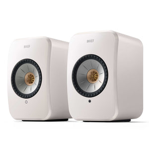 KEF LSX II Wireless Speakers Mineral White