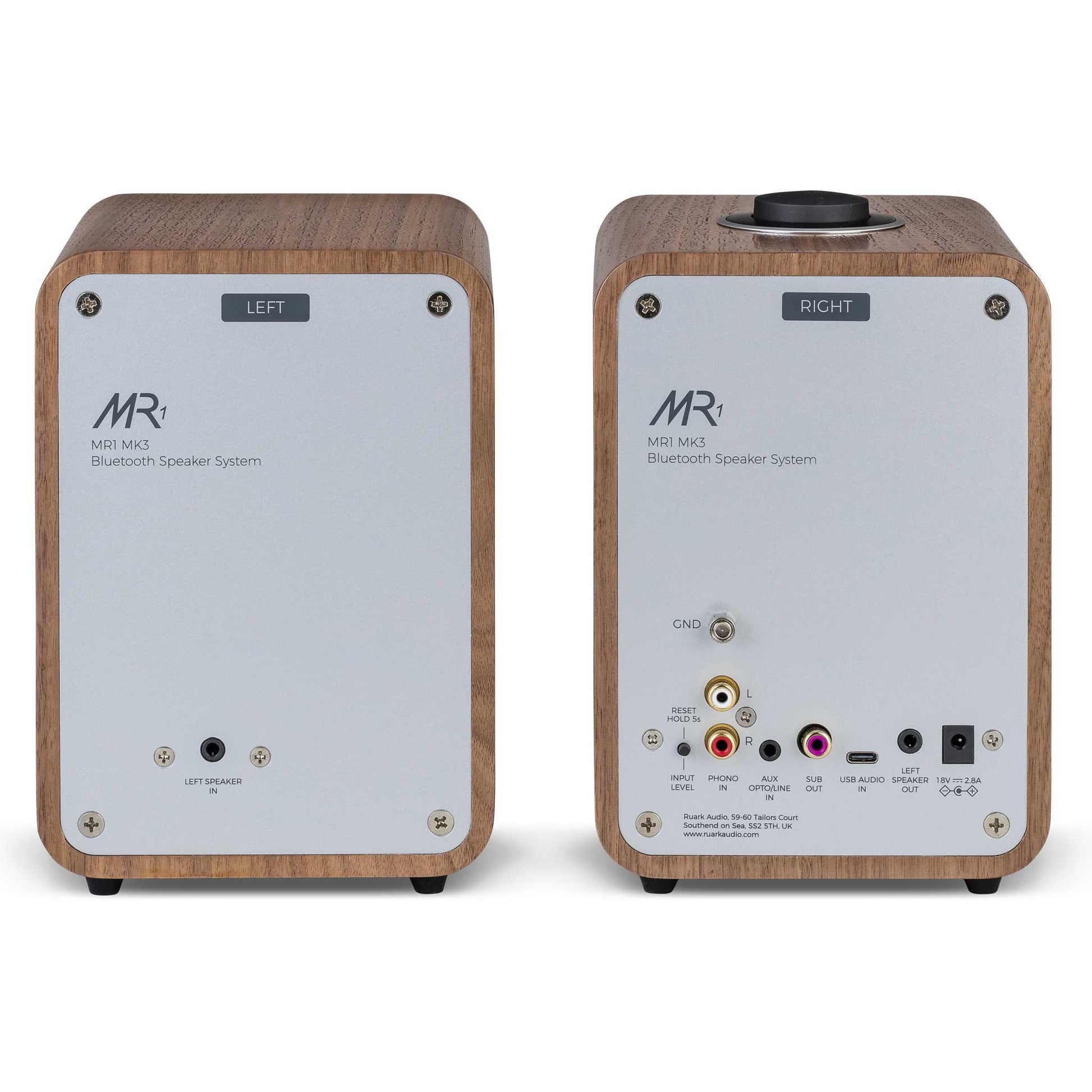 Ruark Audio MR1 MK3 Rich Walnut Rear View