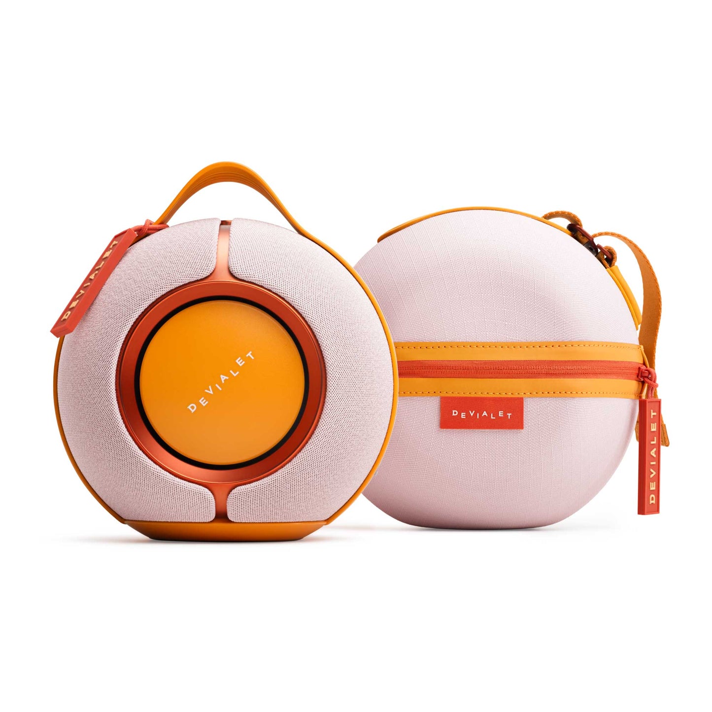 Devialet Mania Rose Bloom Edition with matching carry case