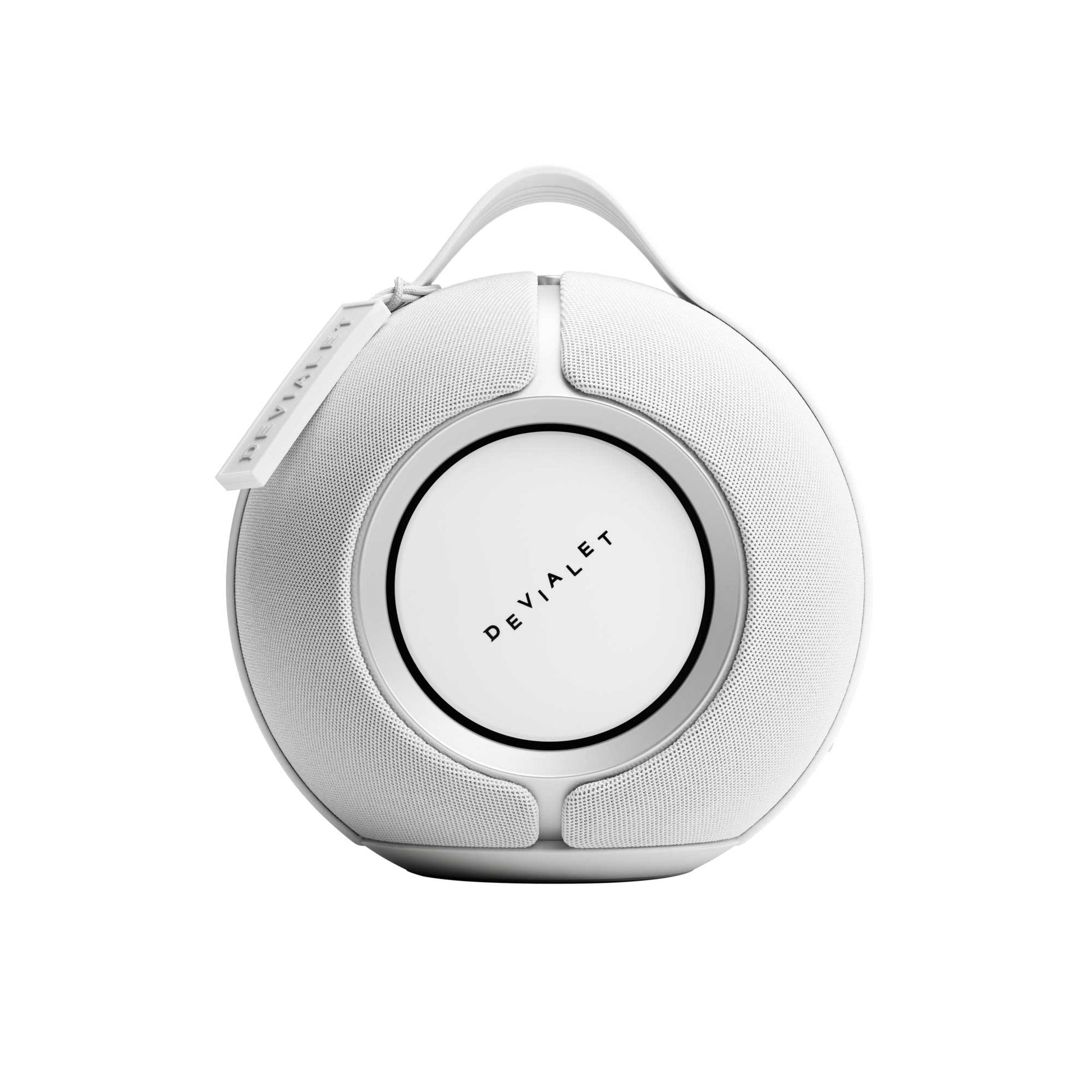 Devialet Mania White Mist Side View