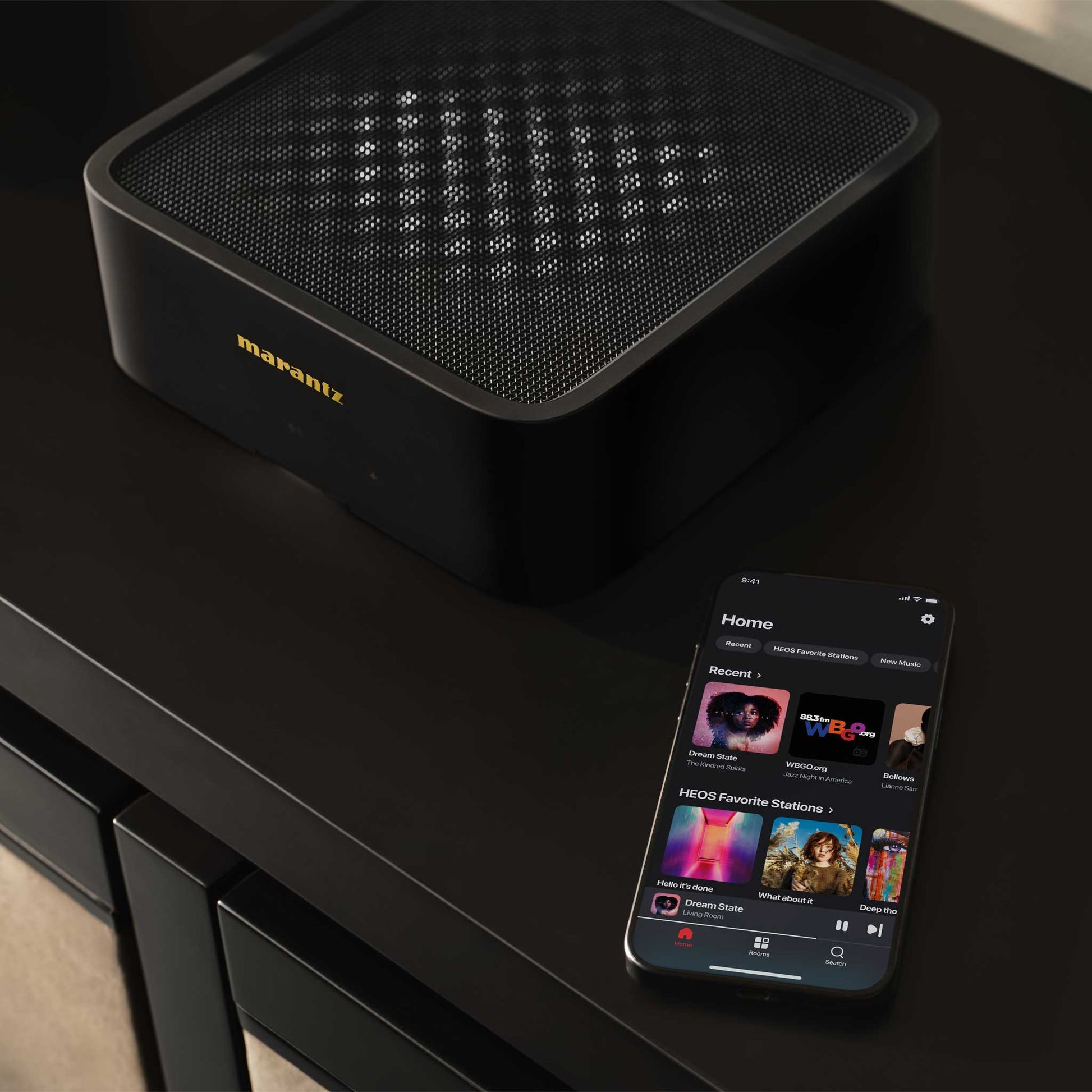 Marantz Model M1 Streaming Amplifier Room Setting