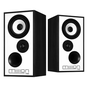Mission 700 Bookshelf Speakers Black Oak