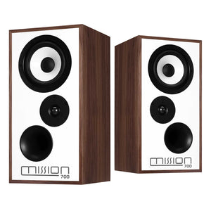 Mission 700 Bookshelf Speakers Walnut Pearl