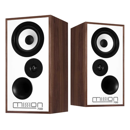 Mission 700 Bookshelf Speakers Walnut Pearl