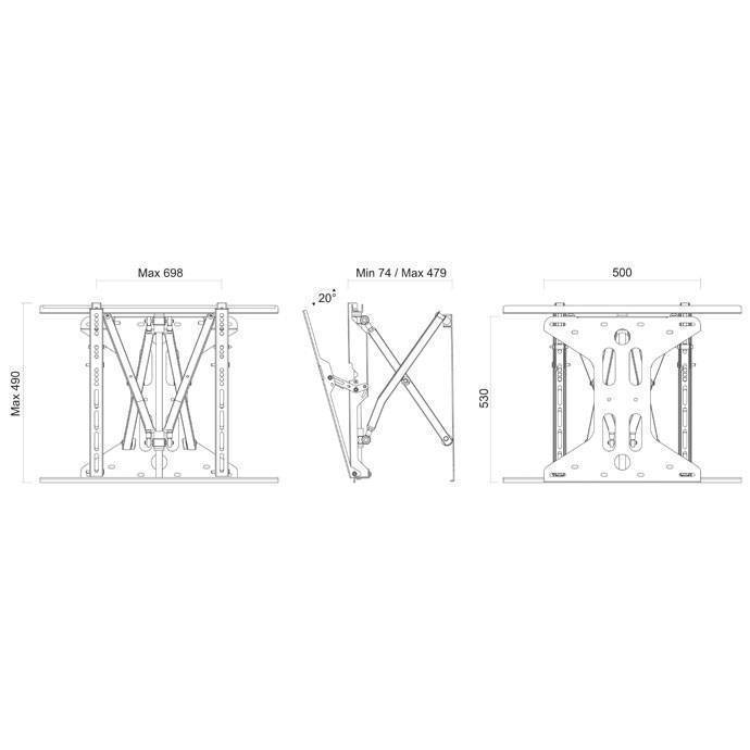 Cinemax Easy Glide Full Motion Mount