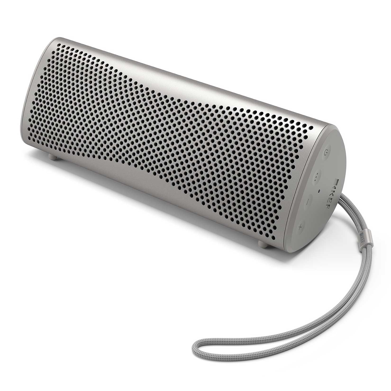 KEF Muo Silver Dusk Angled View