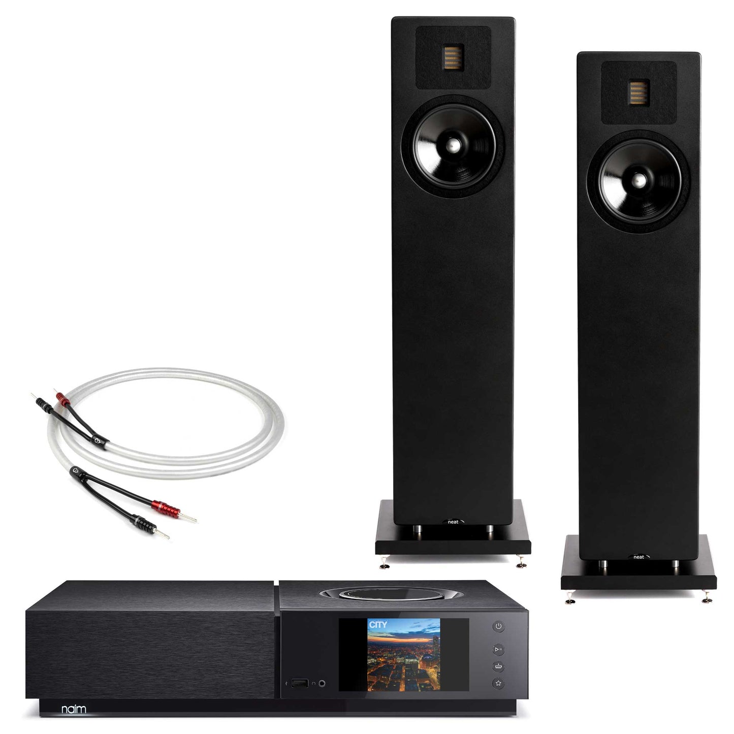 Naim Uniti Nova with Neat Acoustics Elite Classic Black