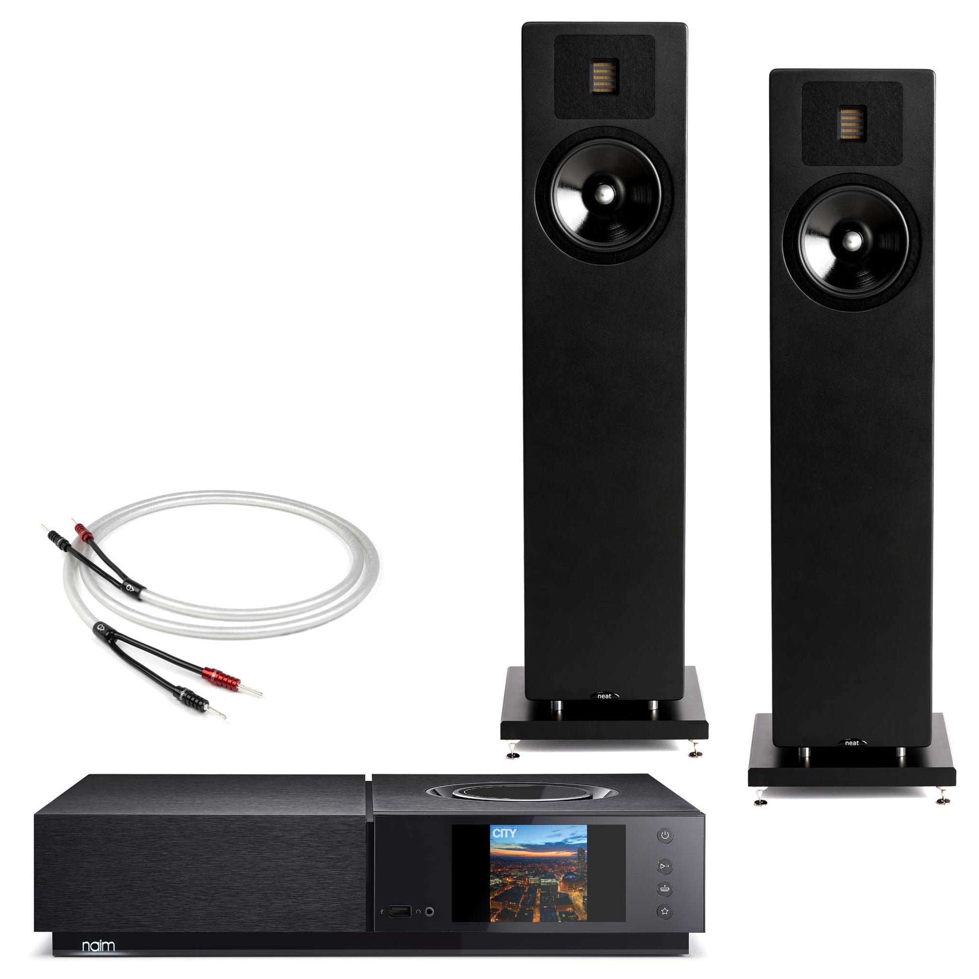 Naim Uniti Nova with Neat Acoustics Elite Classic Black