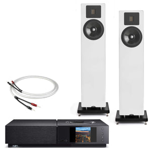 Naim Uniti Nova with Neat Acoustics Elite Classic White