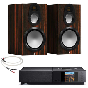 Naim Uniti Nova with Monitor Audio Gold 100 6G Speakers Macassar