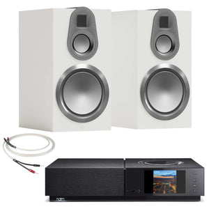 Naim Uniti Nova with Monitor Audio Gold 100 6G Speakers Satin White