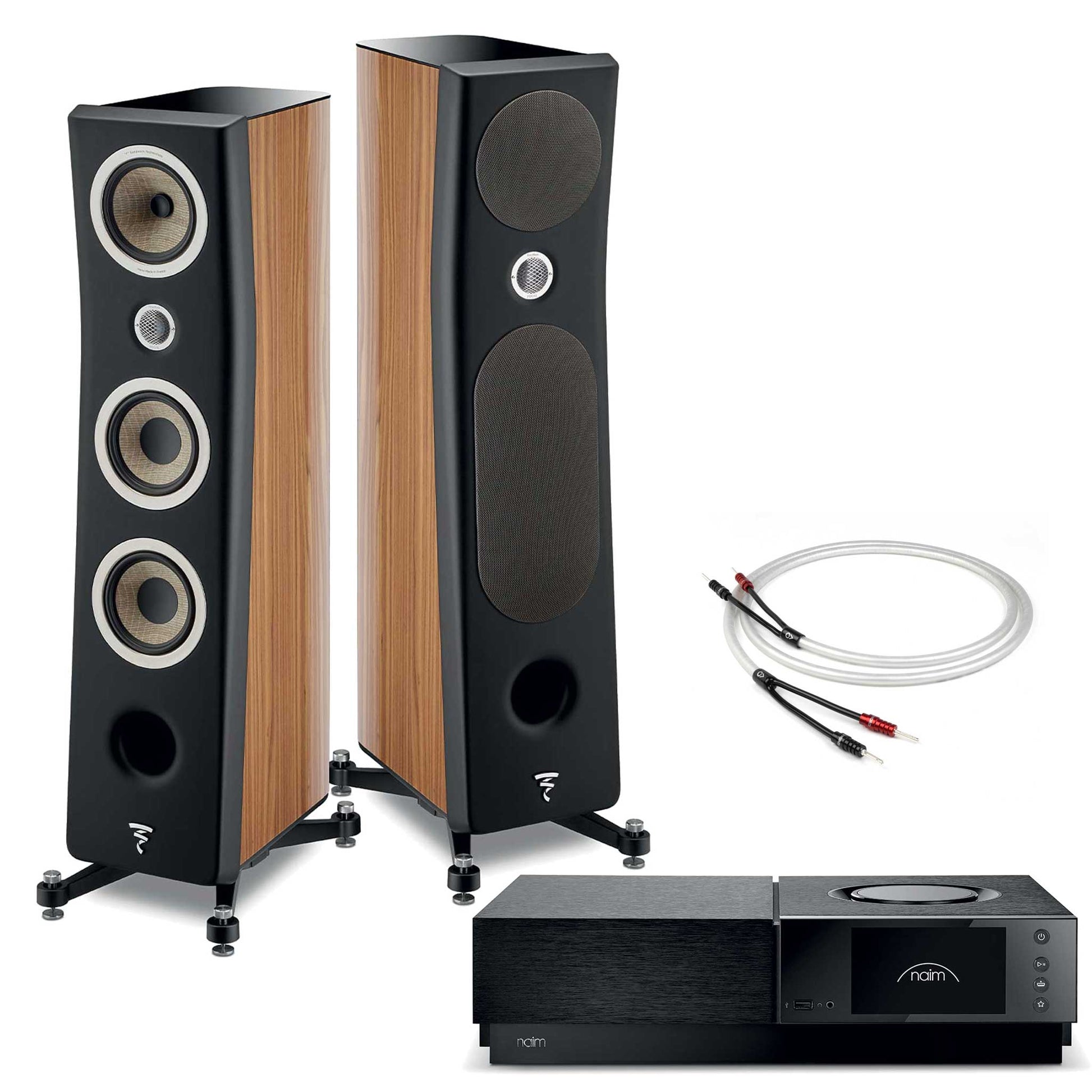 Naim Uniti Nova PE with Focal Kanta No2 Walnut - Black