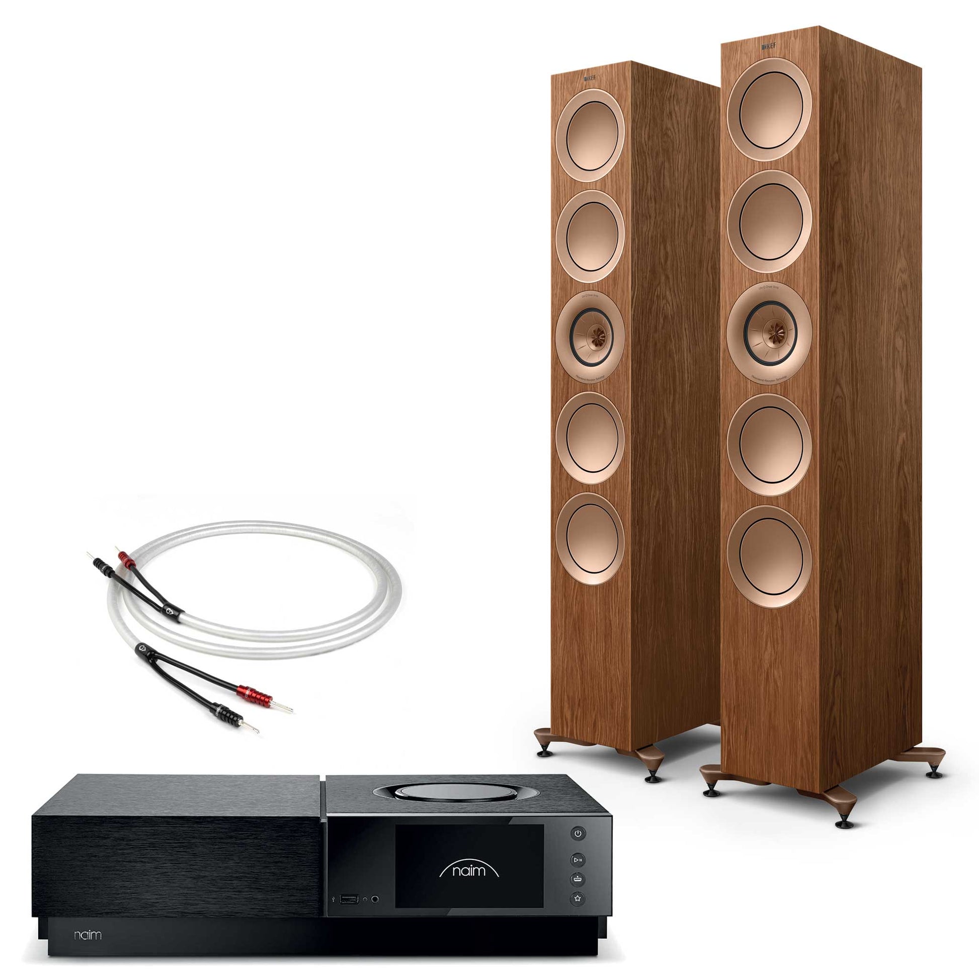 Naim Uniti Nove PE with KEF R11 Meta Walnut