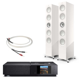 Naim Uniti Nova With KEF R11 Meta White Gloss