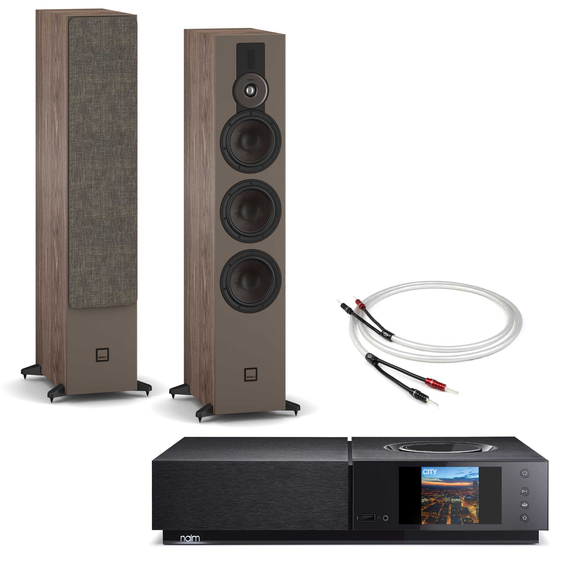 Naim Uniti Nova With Dali SONIK 9 Walnut