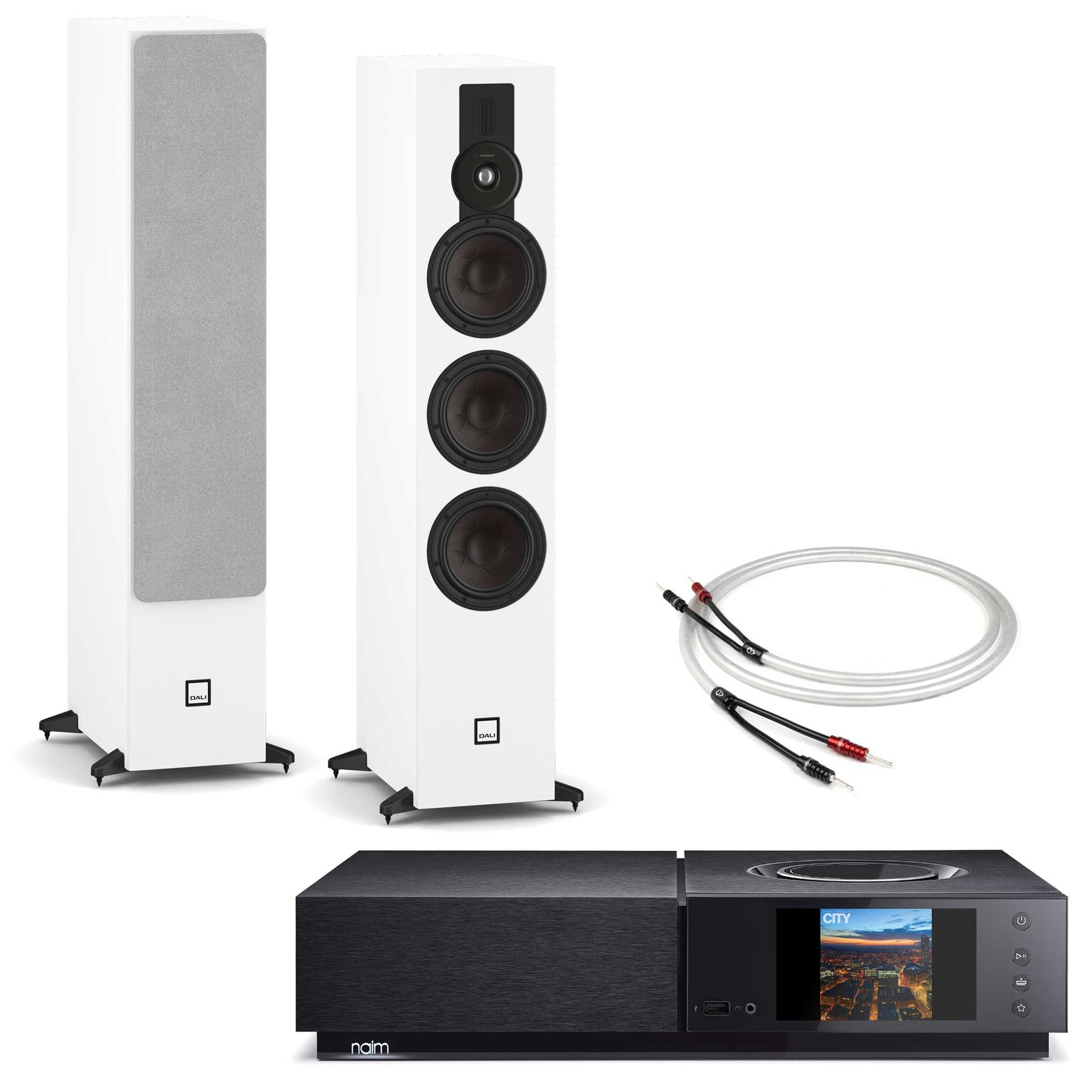 Naim Uniti Nova With Dali SONIK 9 White