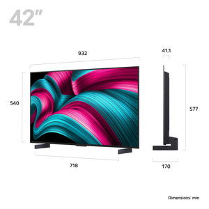 LG OLED42C55LA C5 42" OLED Dimensions