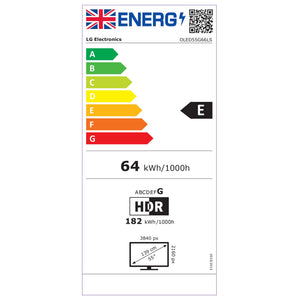 LG OLED55G66LS Energy Label