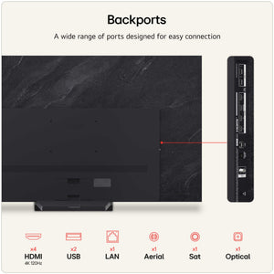 LG OLED77C66LB Rear View