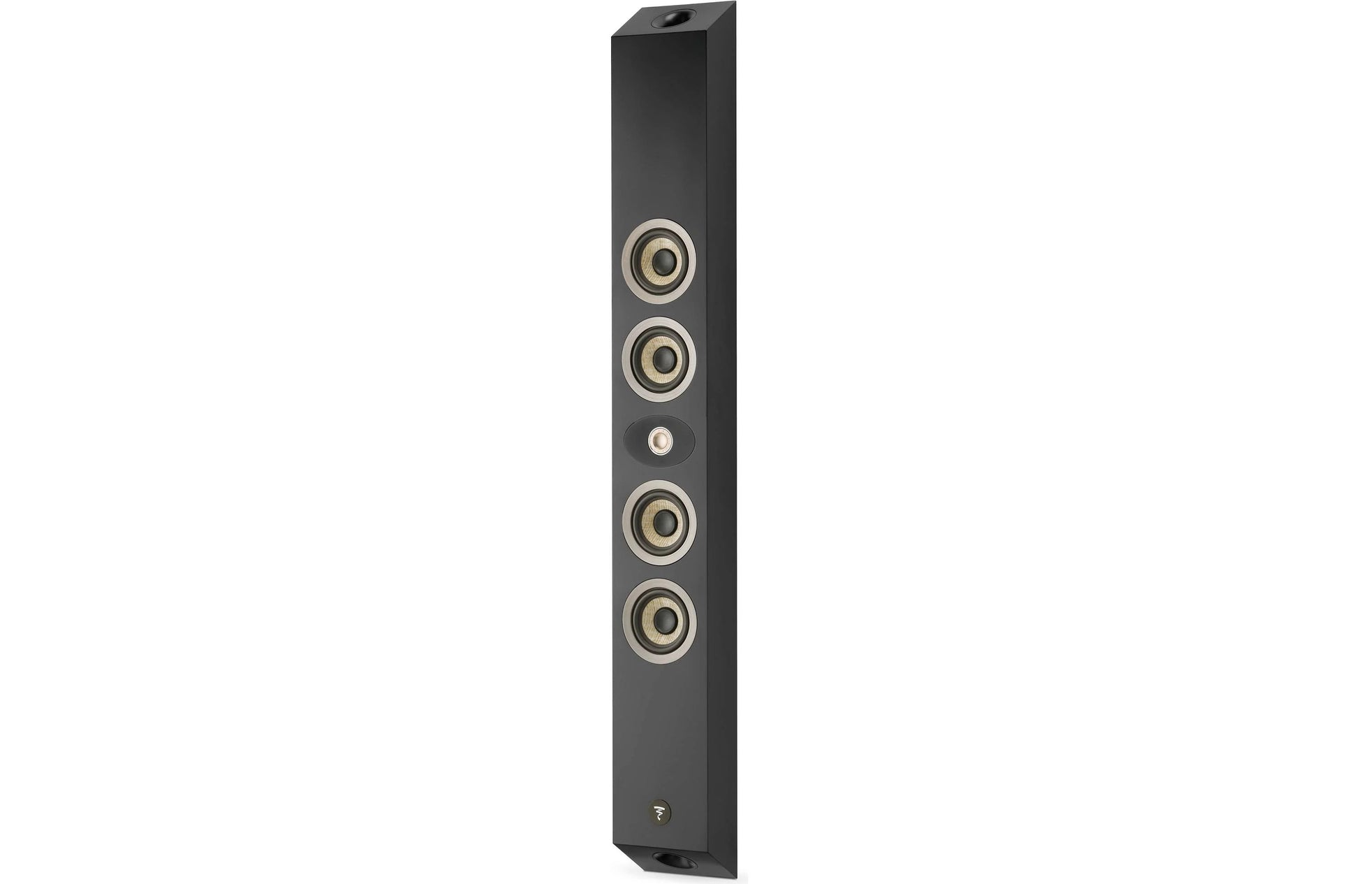 Focal On-Wall 302 Black Satin Angled View