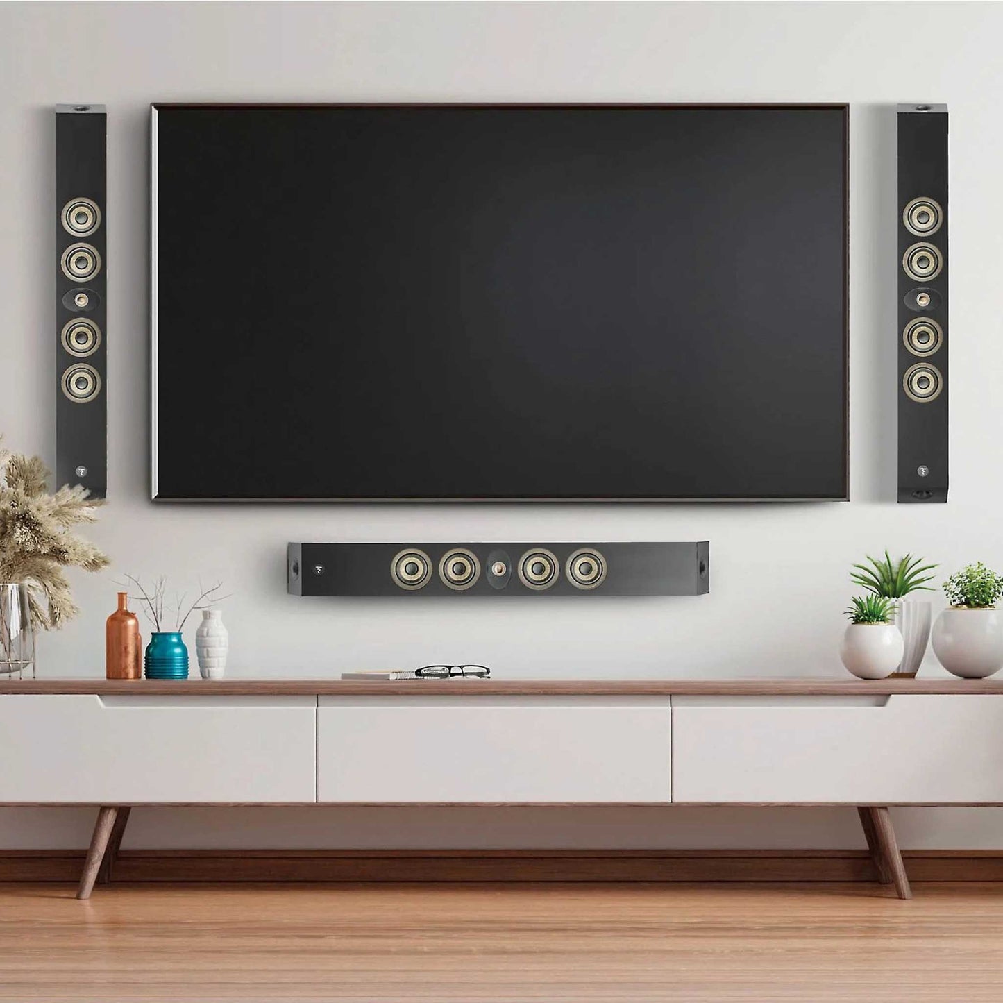 Focal On-Wall 302 Black Satin Room Setting