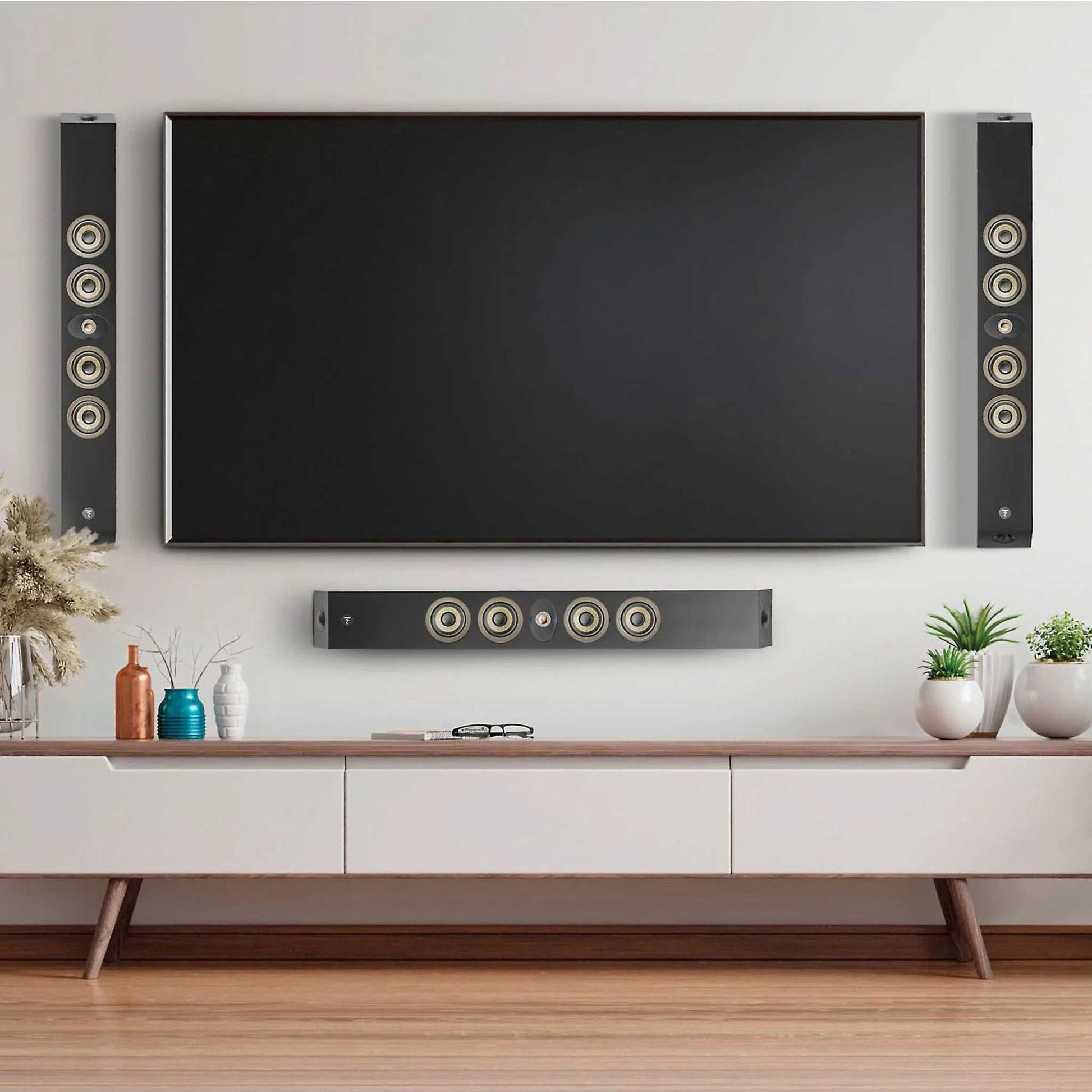 Focal On-Wall 302 Black Satin Room Setting