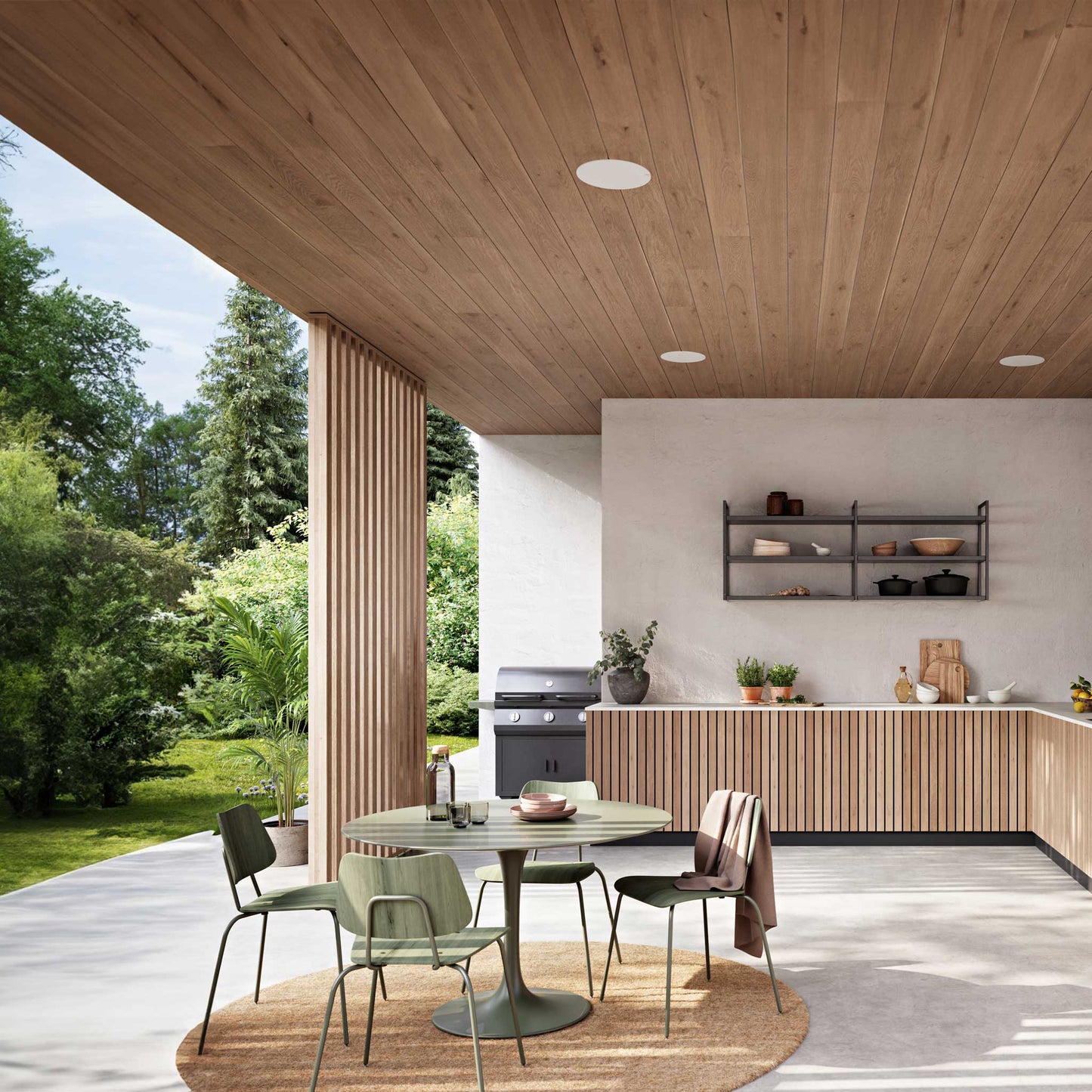 Dali Phantom E-80 WR Outdoor Kitchen Setting