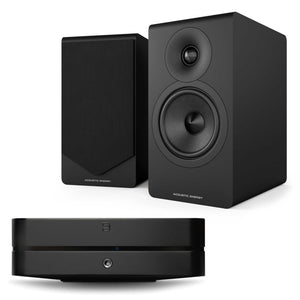 Bluesound Powernode (N331) Black with Acoustic Energy AE300² Black