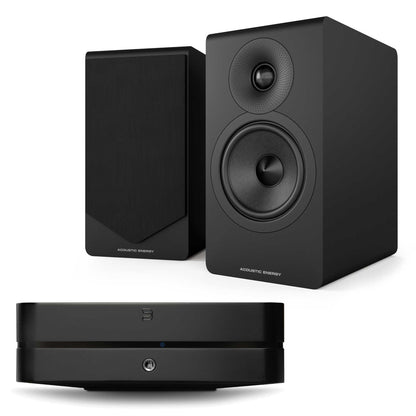 Bluesound Powernode (N331) Black with Acoustic Energy AE300² Black