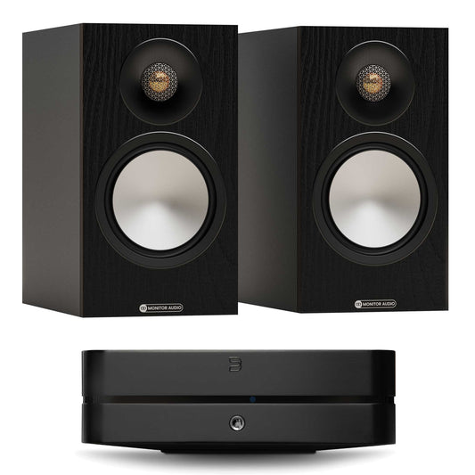 Bluesound Powernode (N331) Black with Monitor Audio Bronze 50 7G Black