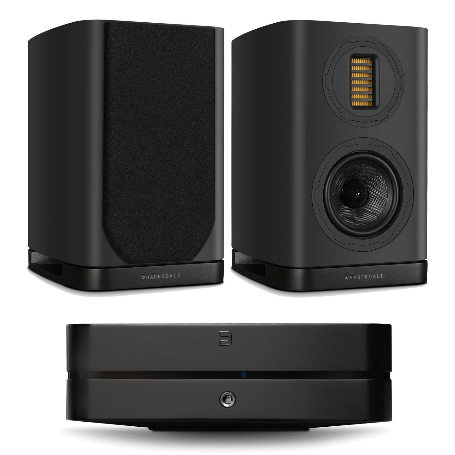 Bluesound Powernode (N331) Black with Wharfedale Evo 5.1 Black