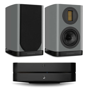 Bluesound Powernode (N331) Black with Wharfedale Evo 5.1 Grey