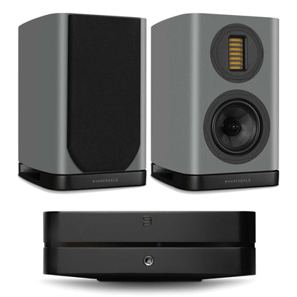 Bluesound Powernode (N331) Black with Wharfedale Evo 5.1 Grey