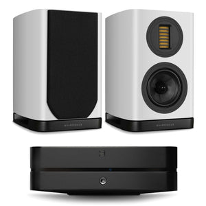 Bluesound Powernode (N331) Black with Wharfedale Evo 5.1 White