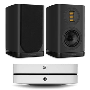 Bluesound Powernode (N331) White with Wharfedale Evo 5.1 Black