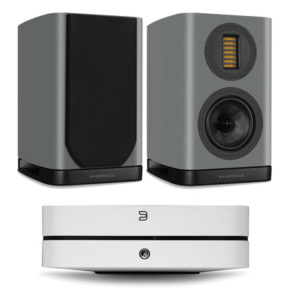 Bluesound Powernode (N331) White with Wharfedale Evo 5.1 Grey