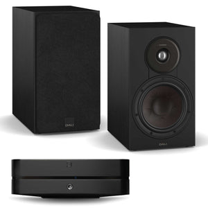 Bluesound Powernode (N331) Black with Dali SONIK 3 Black Ash
