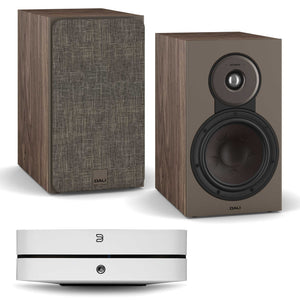 Bluesound Powernode (N331) White with Dali SONIK 3 Walnut