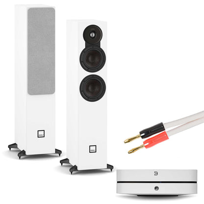 Bluesound Powernode (N331) White with Dali SONIK 5 White