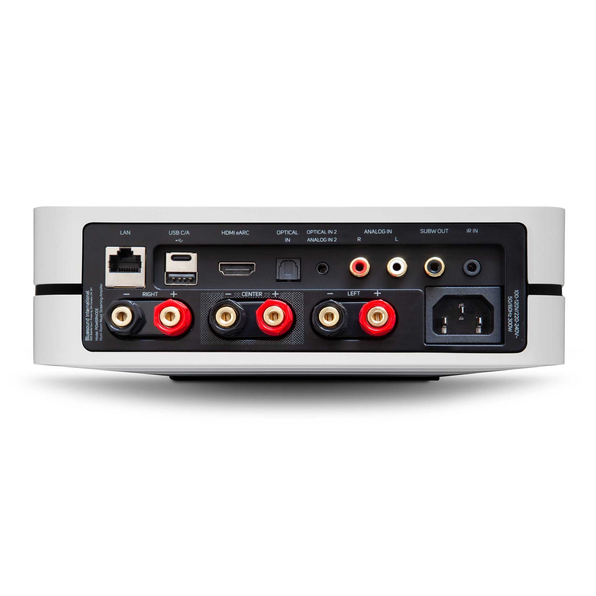 Bluesound Powernode White Rear View