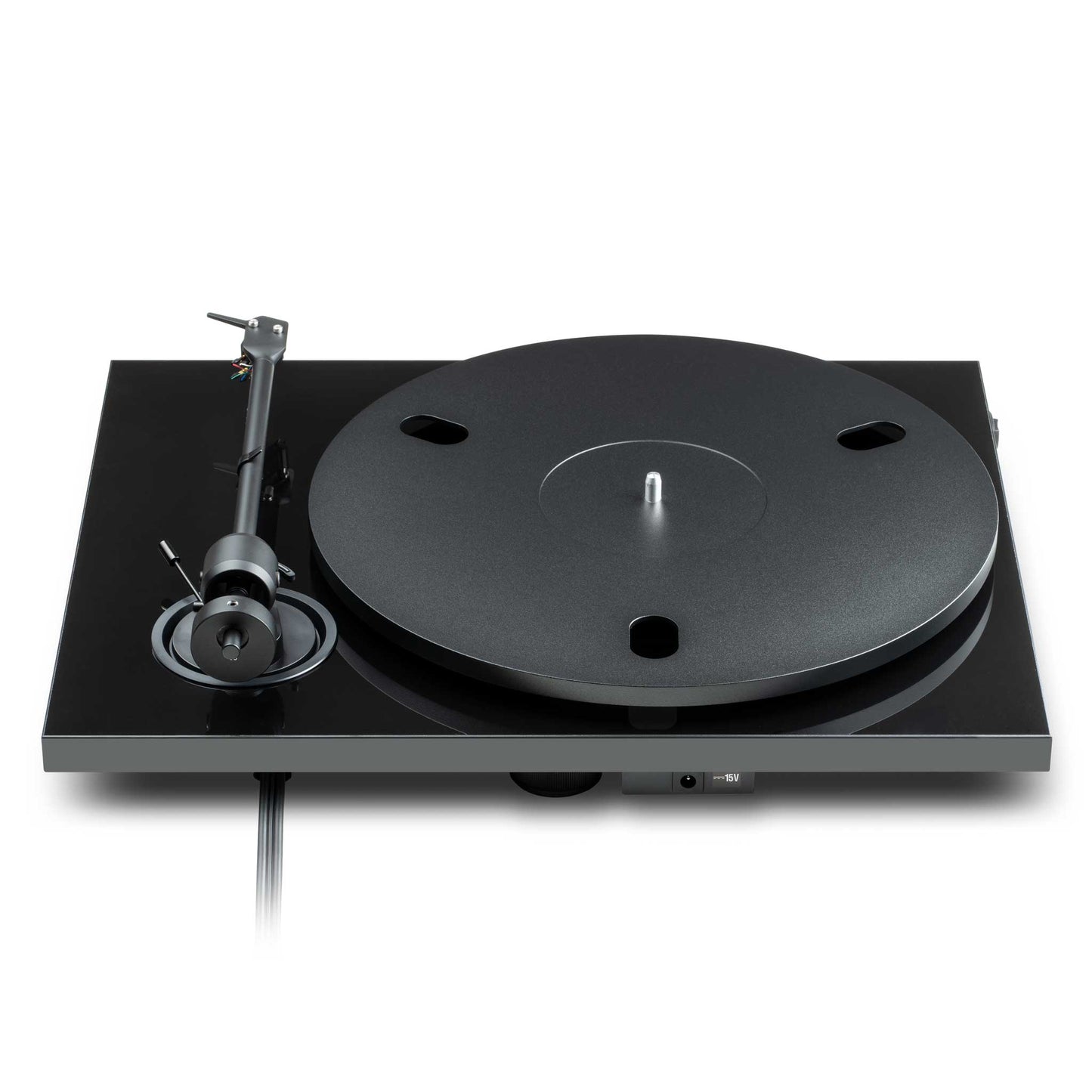 Pro-Ject E1.2 Turntable Black Rear View