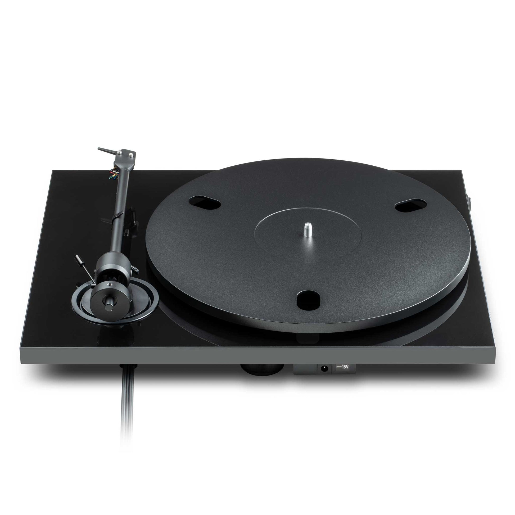 Pro-Ject E1.2 Turntable Black Rear View