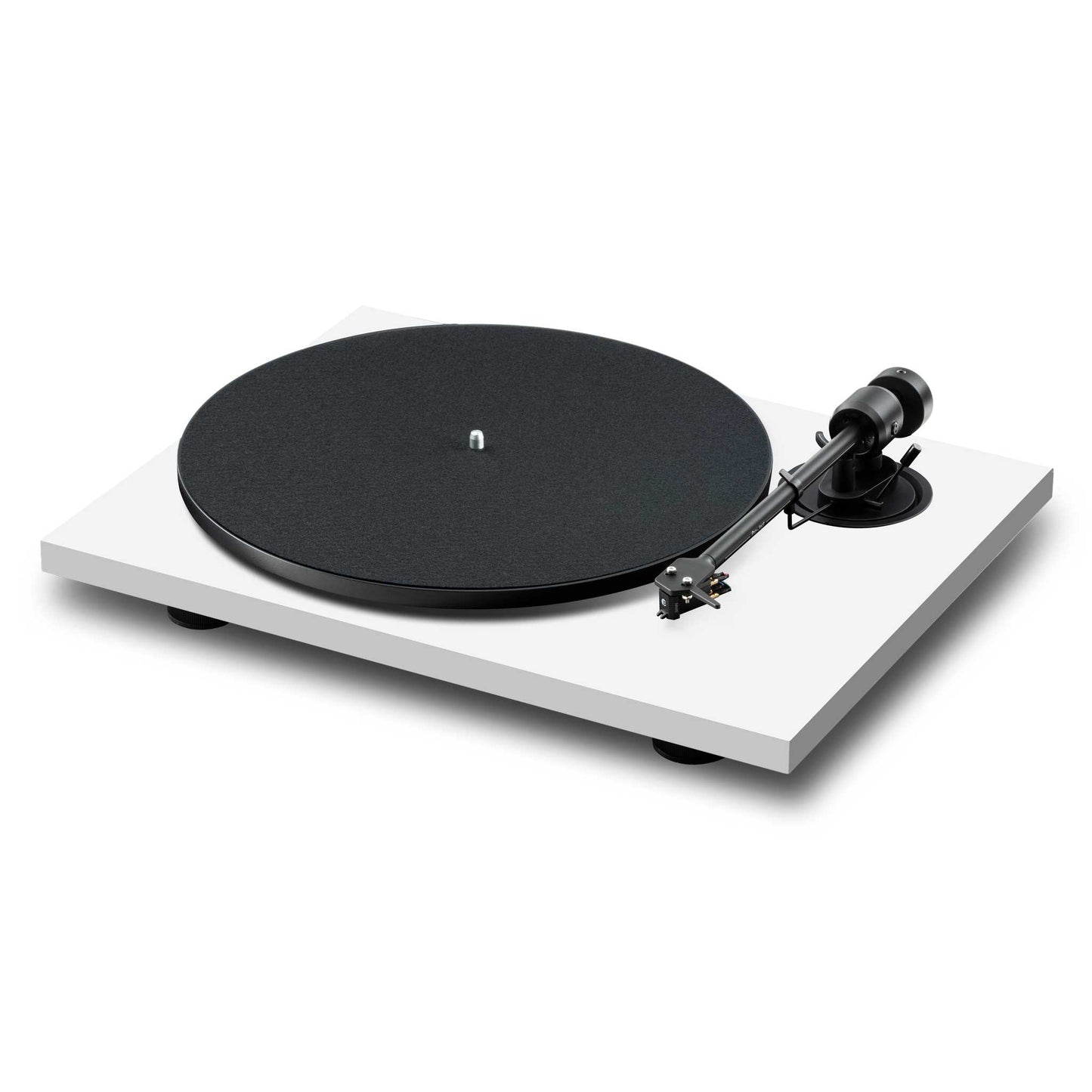 Pro-Ject E1.2 Turntable White Angled View