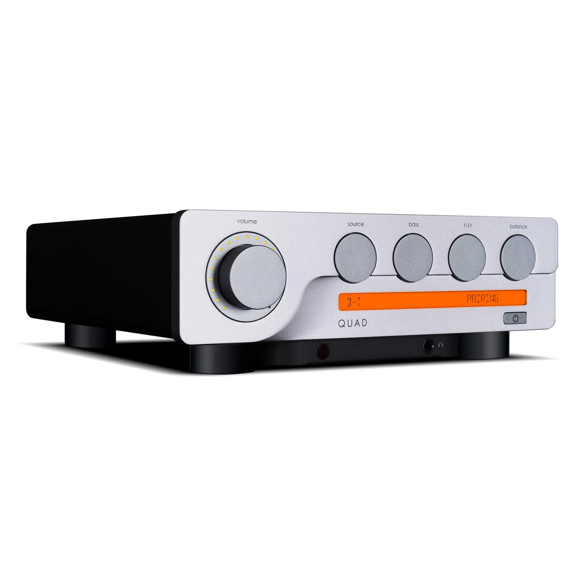 Quad 3 Integrated Amplifier Silver Angled View