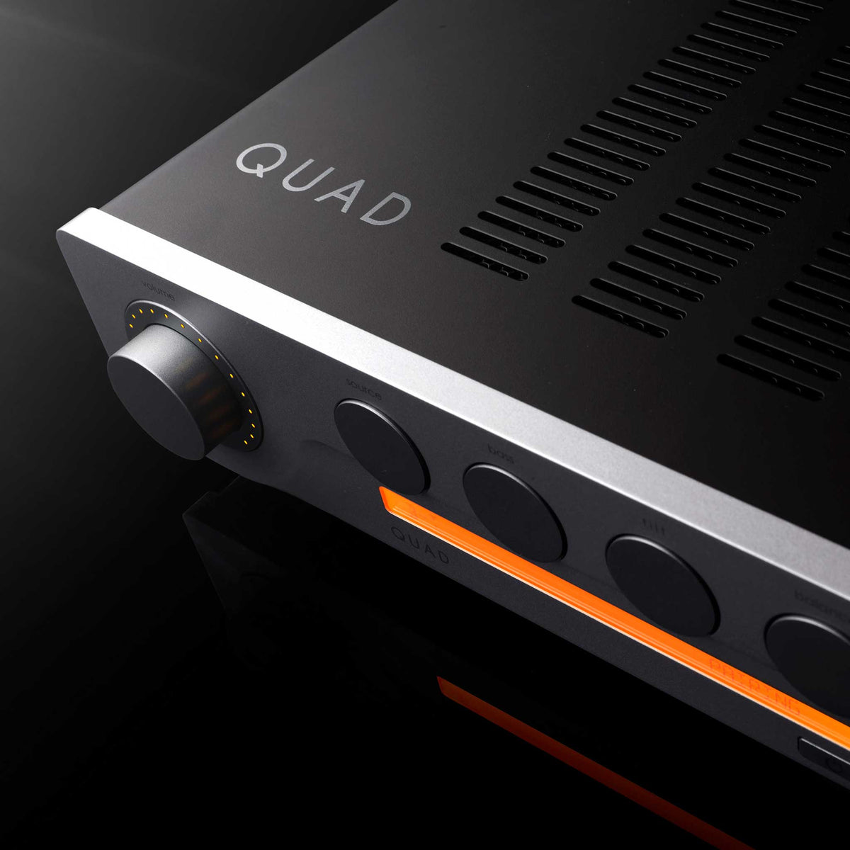 Quad 3 Integrated Amplifier Silver Top Detail