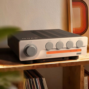 Quad 3 Integrated Amplifier Silver On Shelf