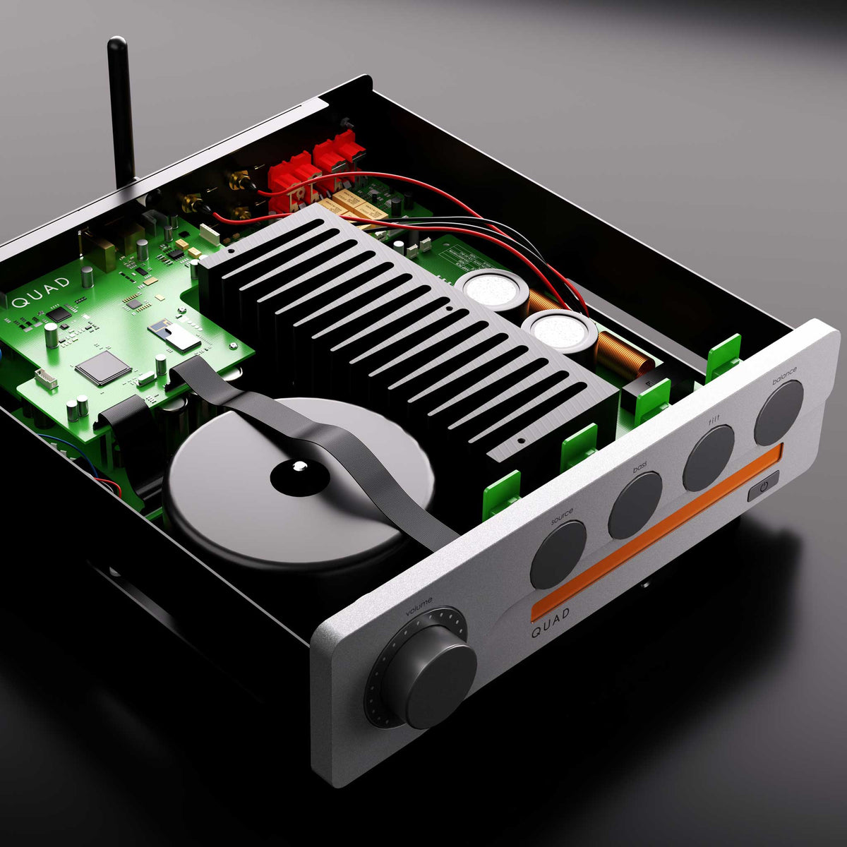 Quad 3 Integrated Amplifier Silver Internal View