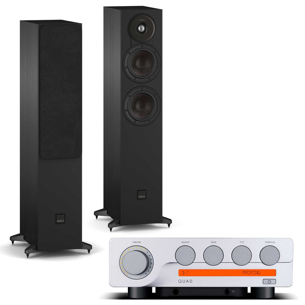 Quad 3 with Dali SONIK 5 Speakers