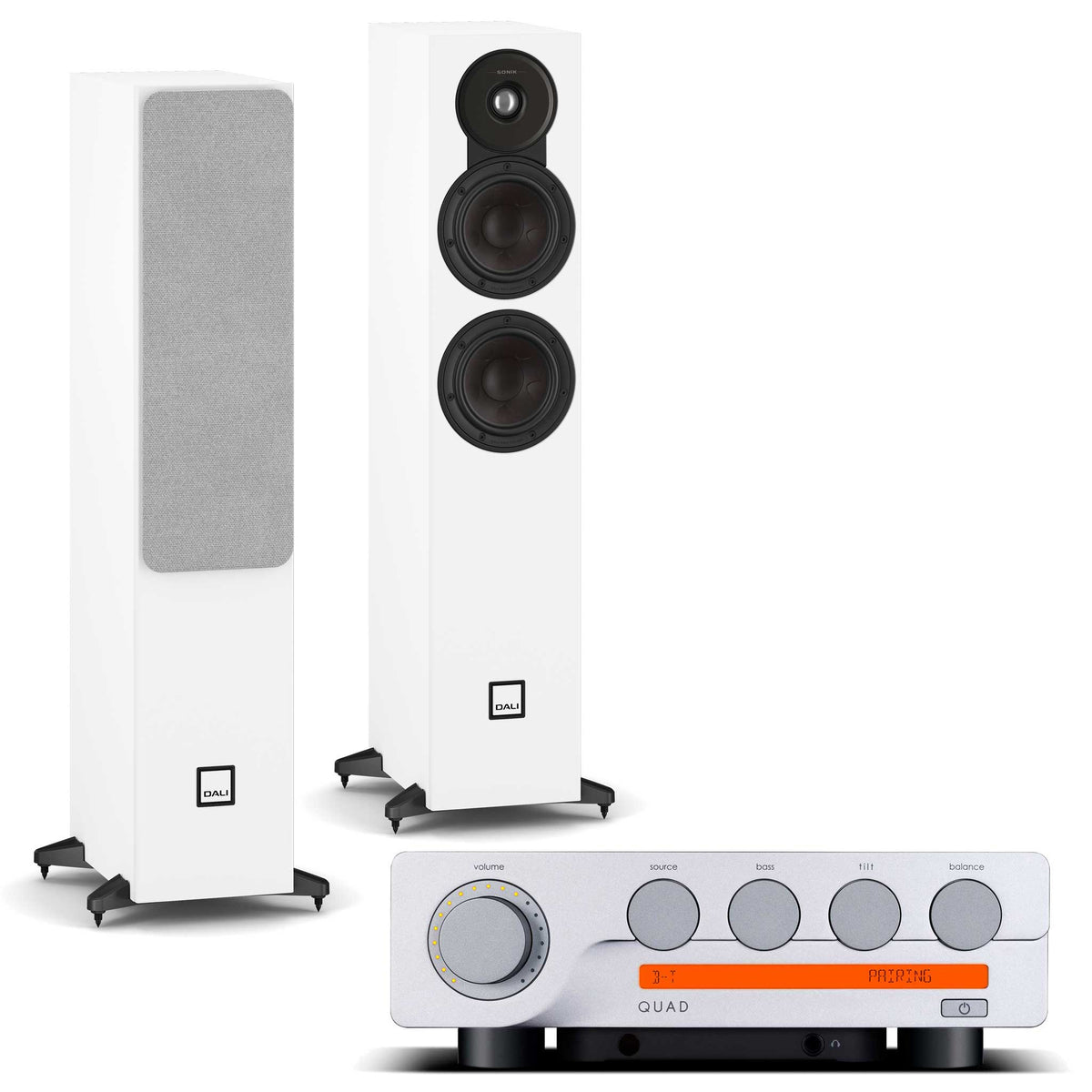 Quad 3 with Dali SONIK 5 Speakers
