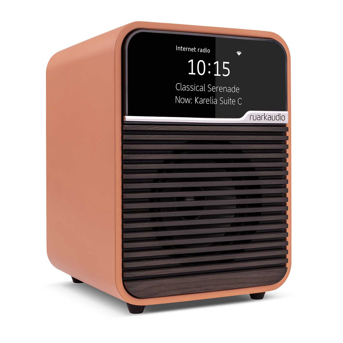 Ruark Audio R1S Smart Radio Terracotta Angled View